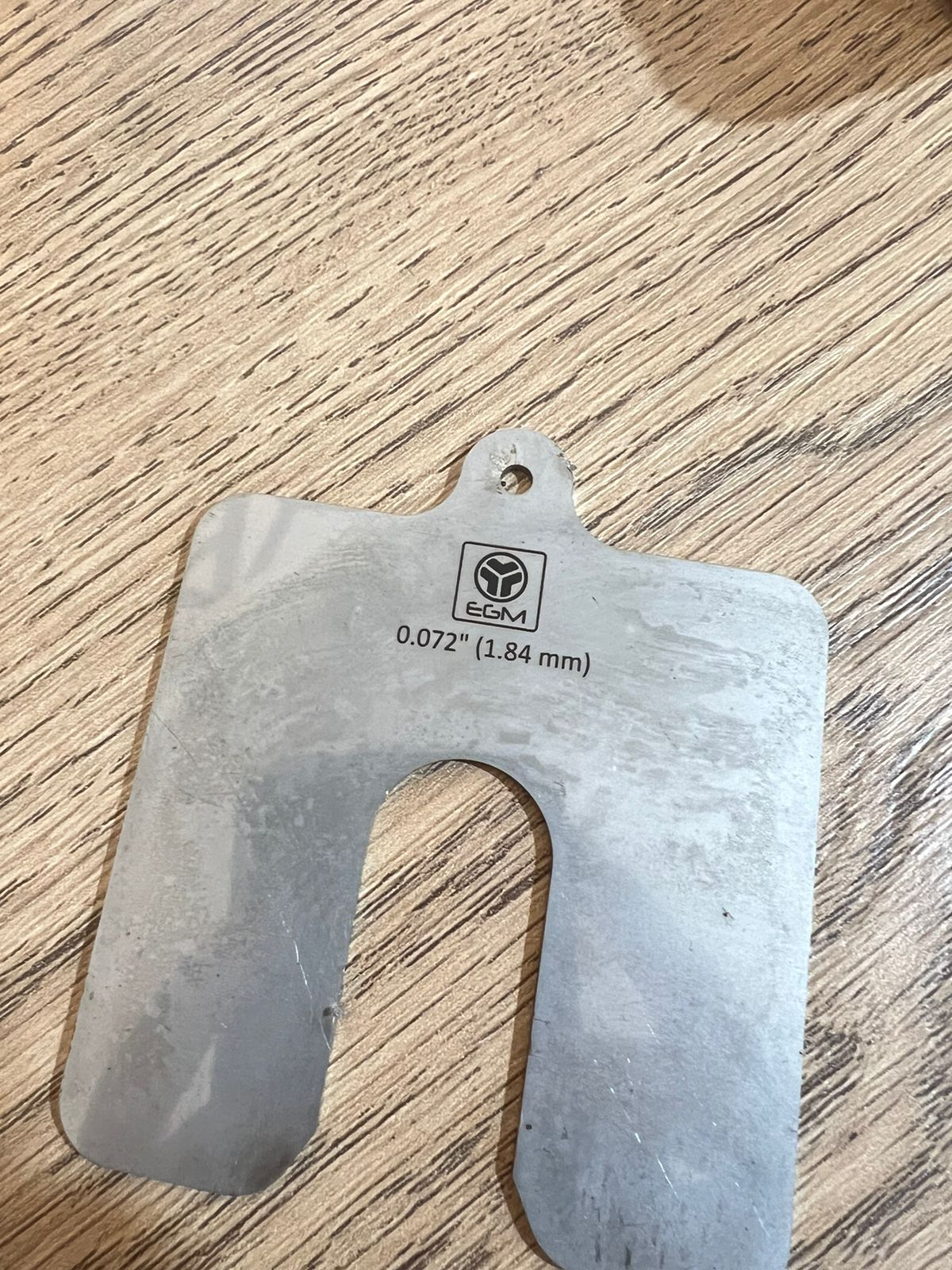 Shims EGM en acero inoxidable